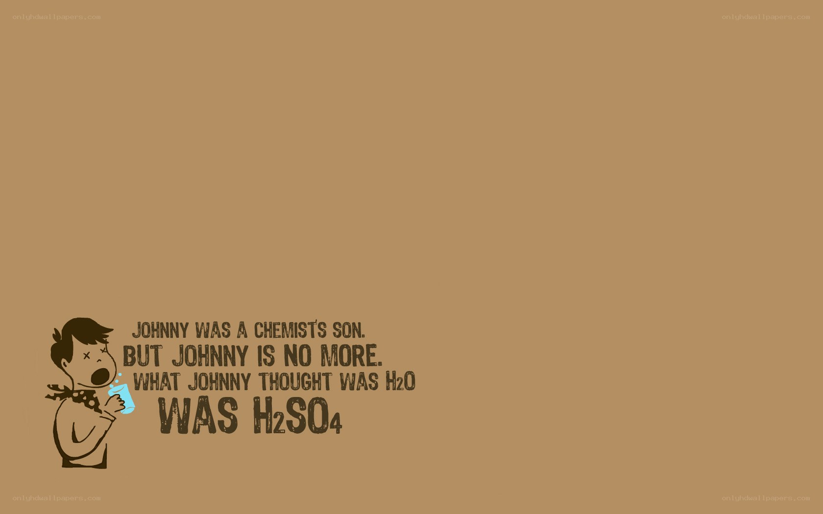 Chemistry joke wallpaper