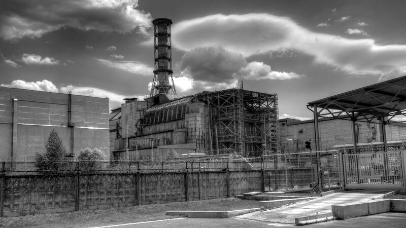 Chernobyl Nuclear Plant — Black, Dramatic, Photograph