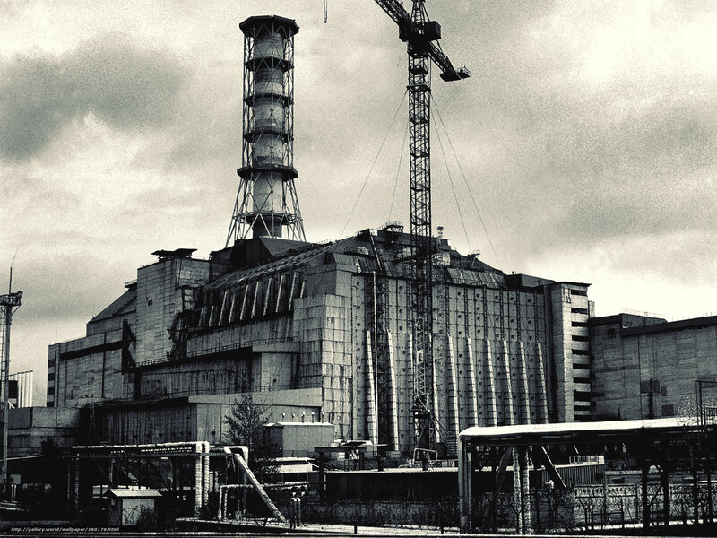 Chernobyl Nuclear Plant — Black, Dramatic