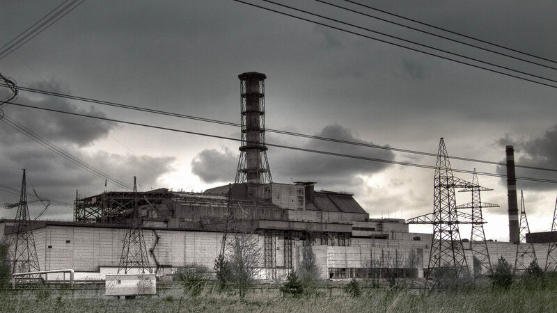 Chernobyl Nuclear Plant — Gray, Dramatic, Afternoon
