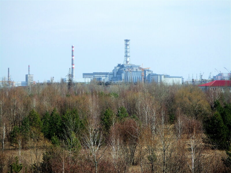 Chernobyl Nuclear Plant — Green, Distant