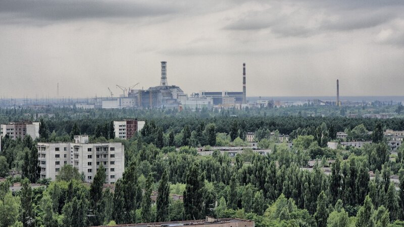 Chernobyl Nuclear Plant — Green, Dramatic