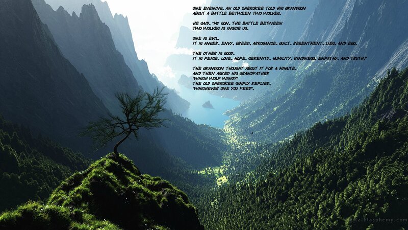 Cherokee Wolf Story — Green