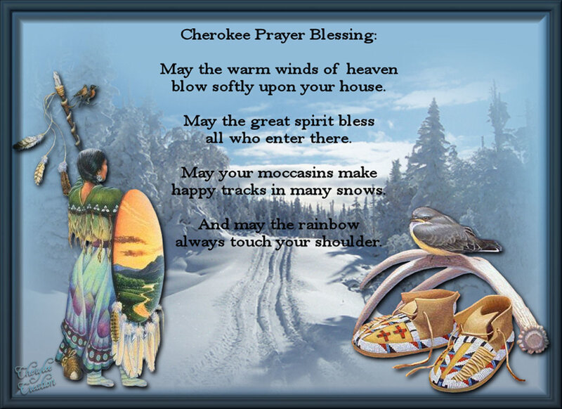 Cherokee Woman in Winter