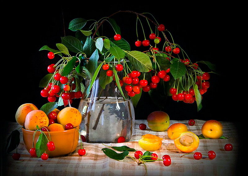 Cherries and Apricots