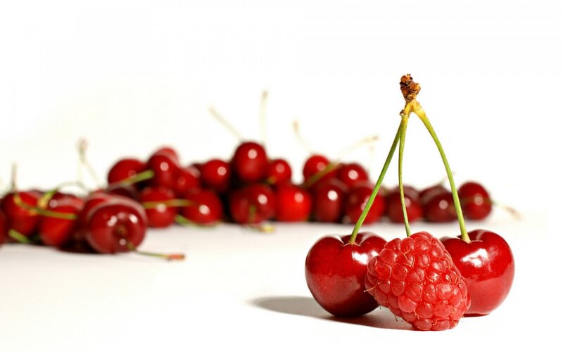 Cherries and Raspberry