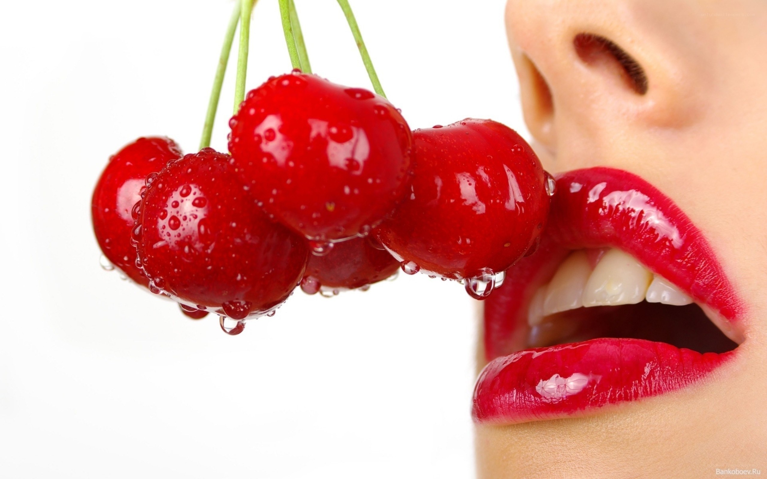 cherries and red lips