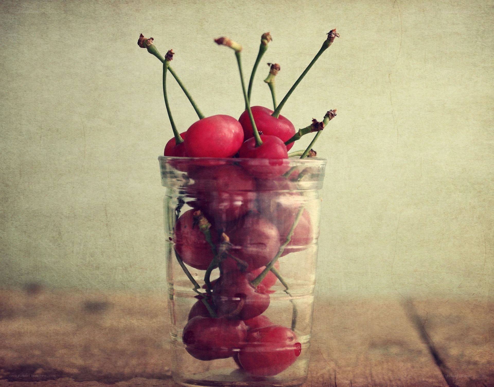 Cherries in a glass jar