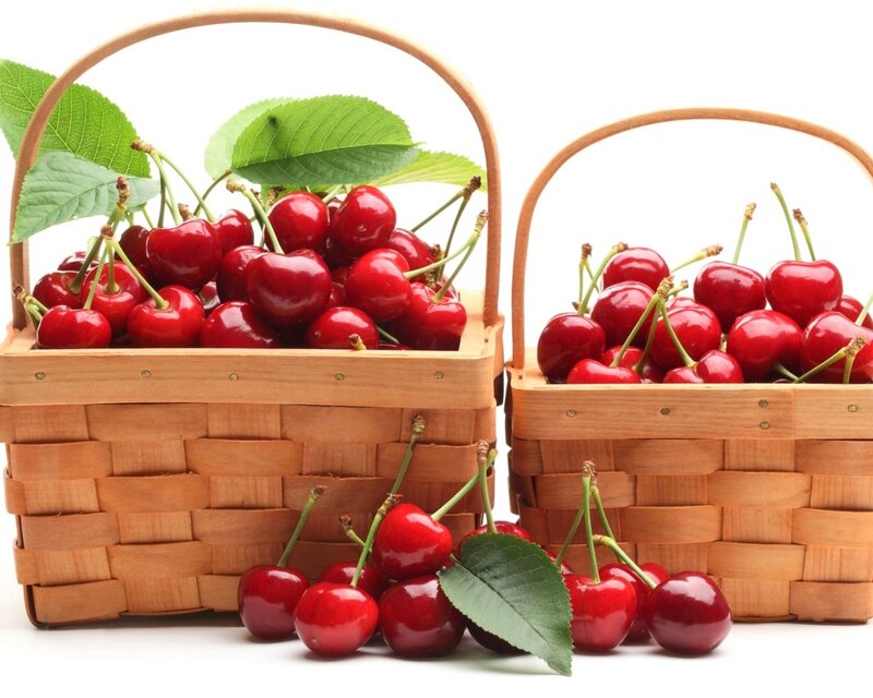 Cherries in Baskets