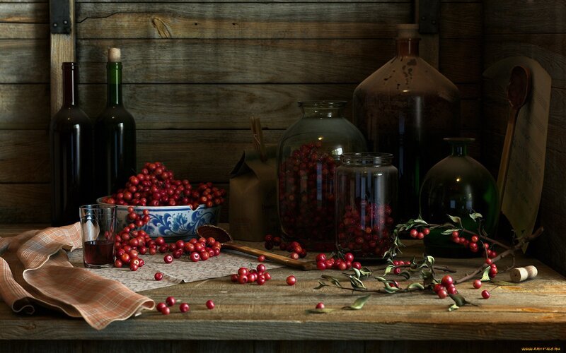 Cherries in Glass Jars