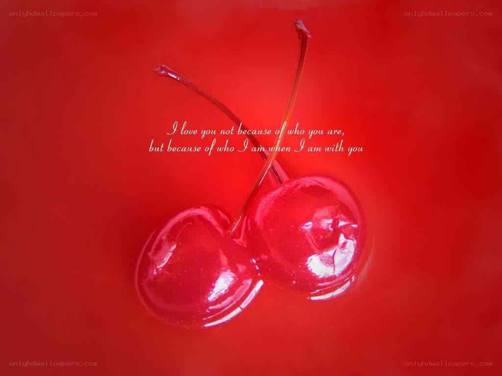 cherries with love quote