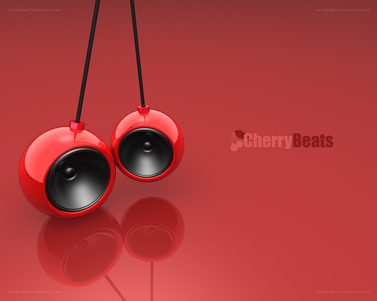 Cherry Beats headphones