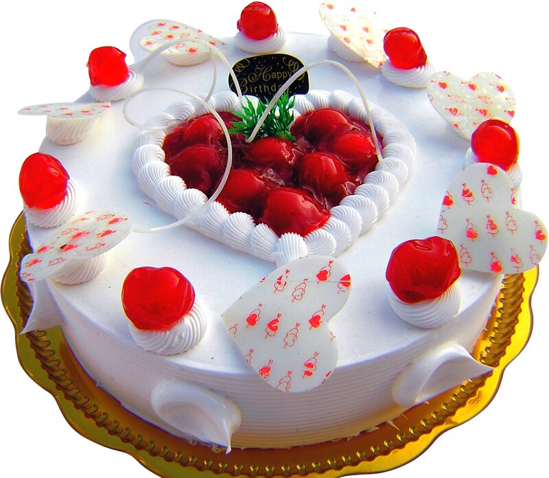 Cherry Birthday Cake