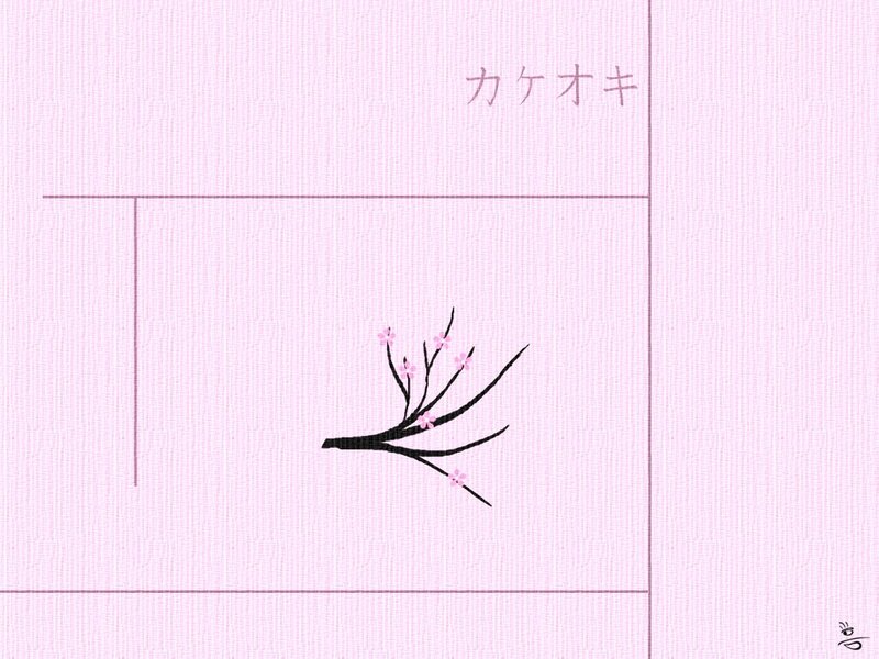 cherry blossom branch illustration