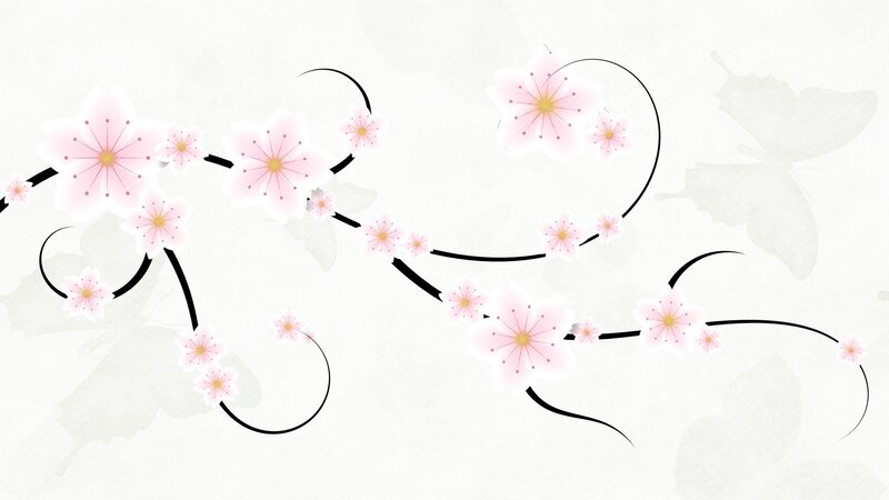 Cherry Blossom Branch — Pink, Serene, Spring