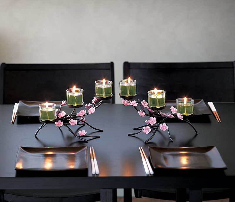 Cherry Blossom Candle Holders
