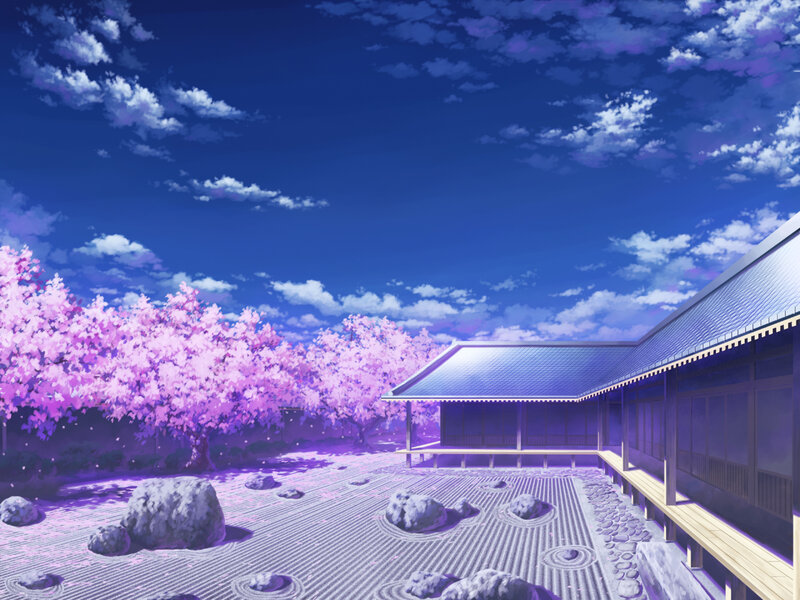 Cherry Blossom Garden — Purple