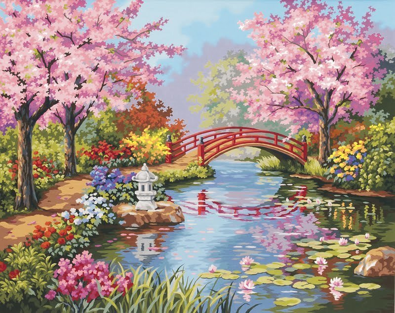 Cherry Blossom Garden