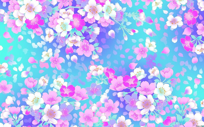 Cherry Blossom Pattern — Pink, Calm