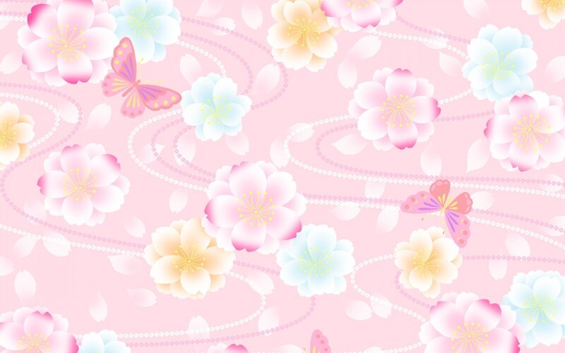 Cherry Blossom Pattern — Pink