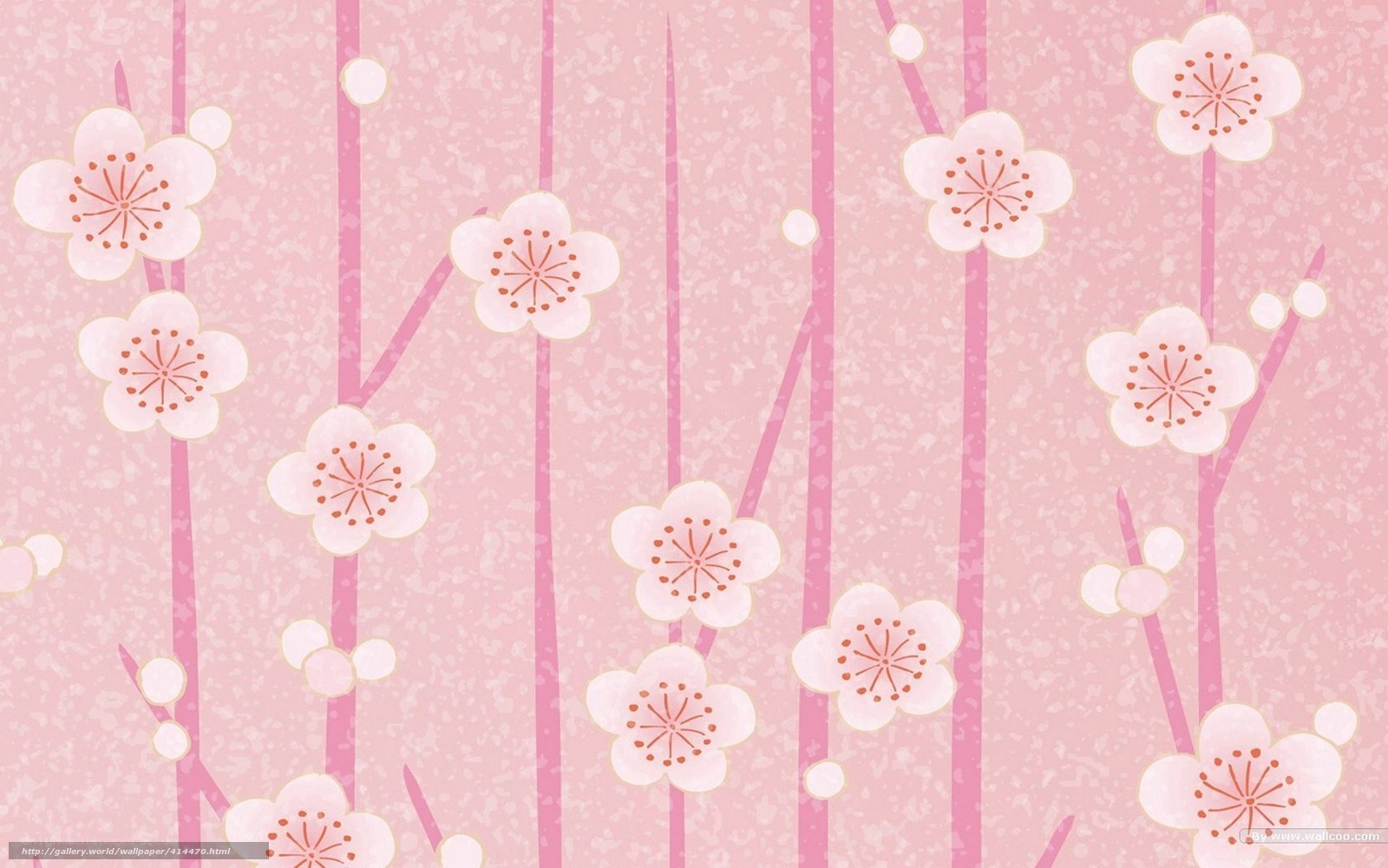 cherry blossom pattern wallpaper