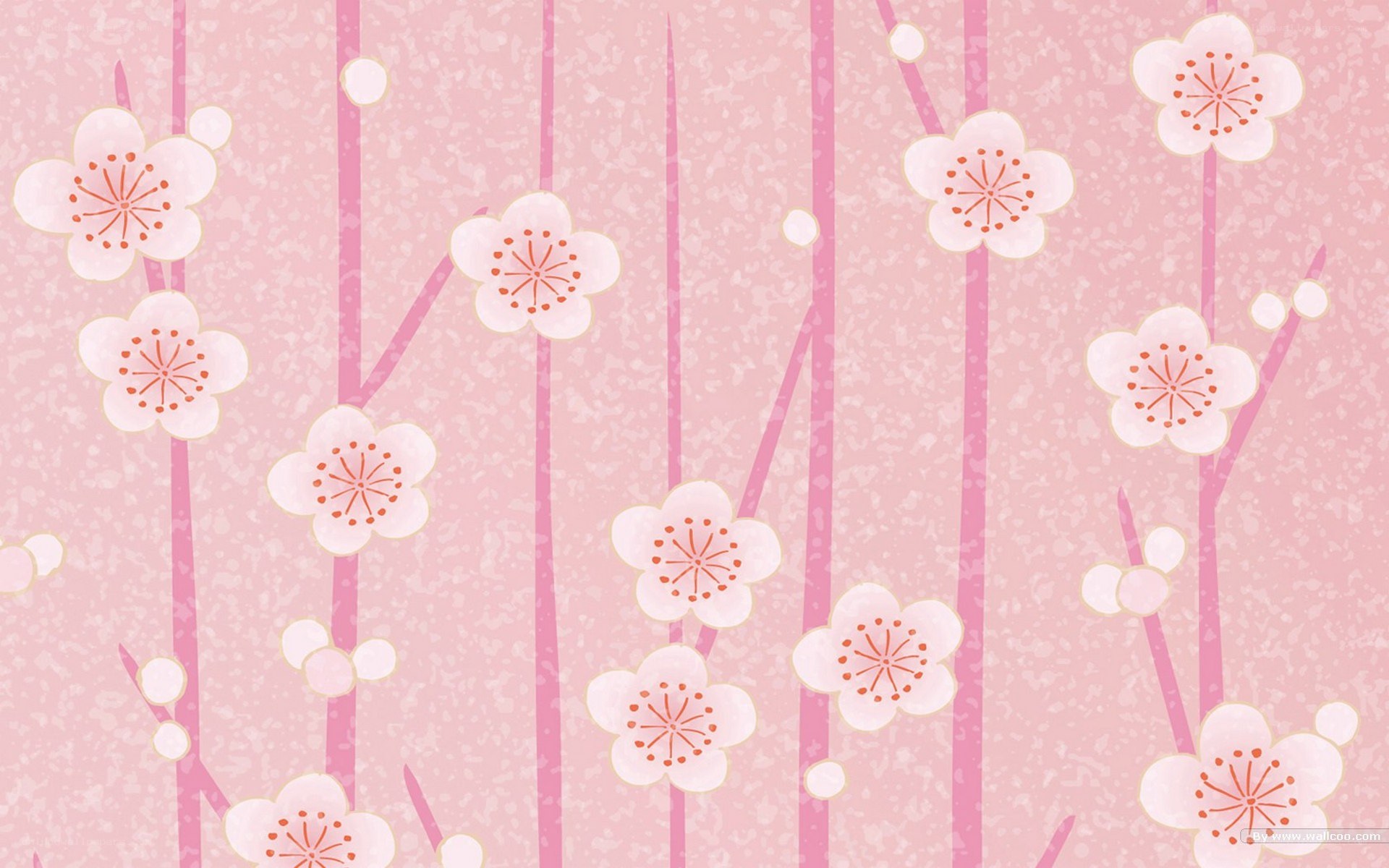 cherry blossom pattern wallpaper