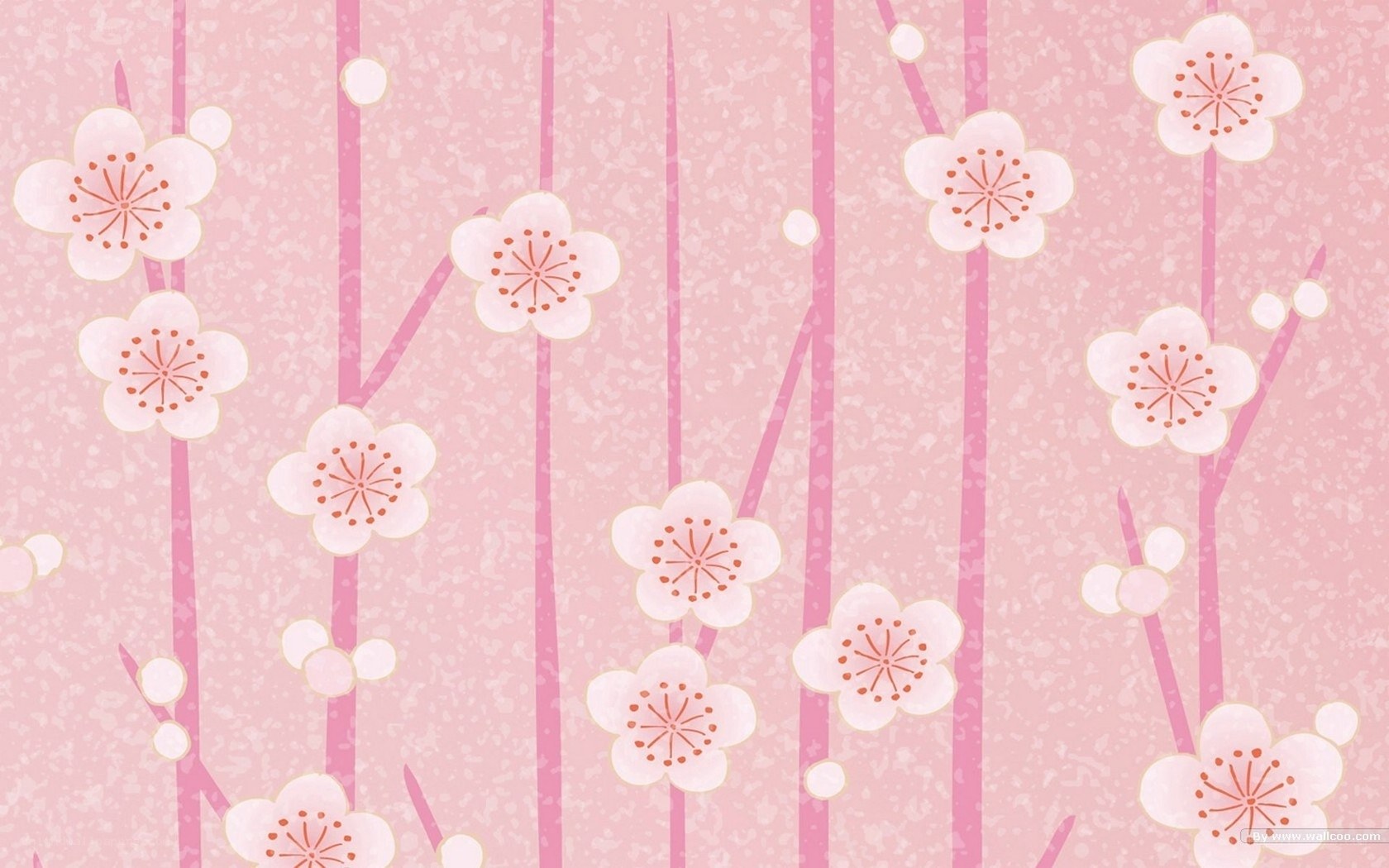 cherry blossom pattern wallpaper