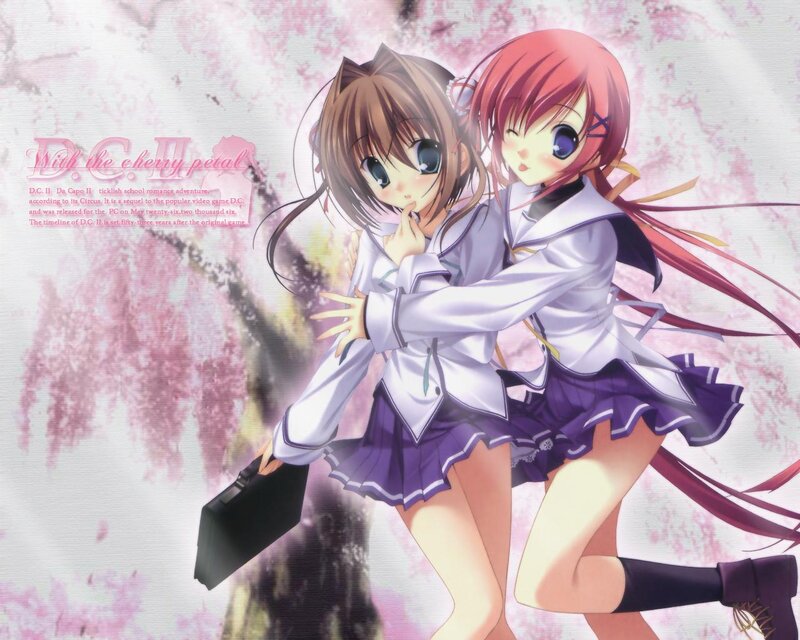 cherry blossom school girls