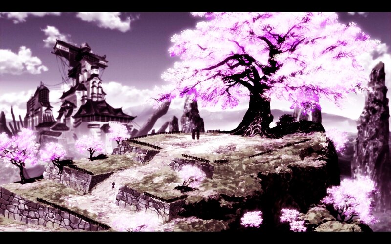 Cherry Blossom Tree on Hill