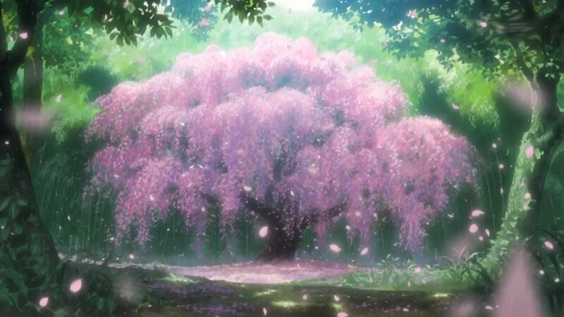 Cherry Blossom Tree — Pink, Serene, Spring, Anime, Trees