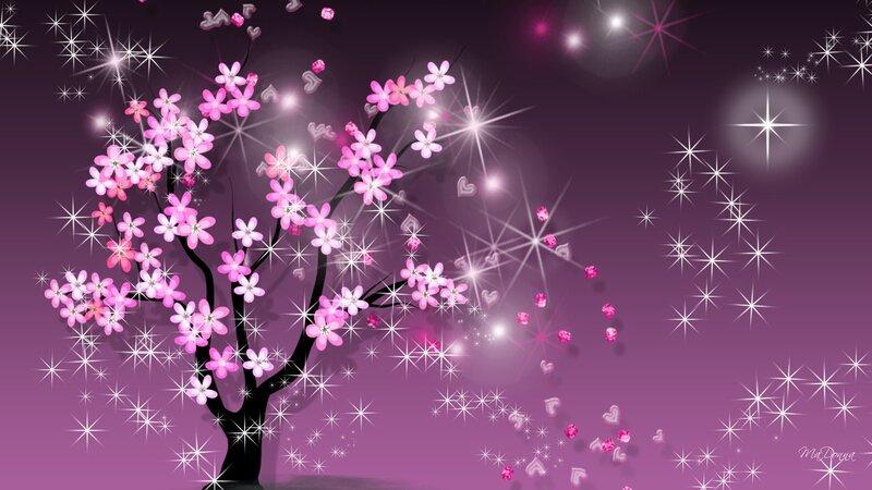 Cherry Blossom Tree — Purple, Magical