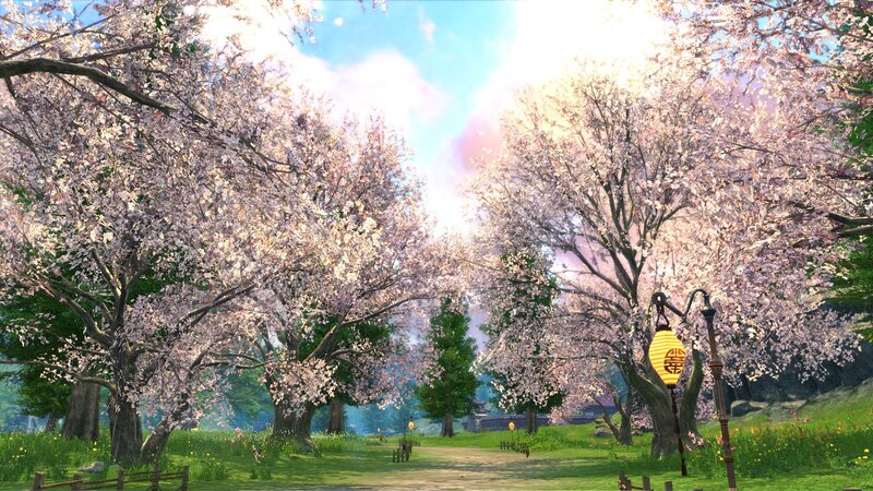 Cherry Blossom Trees — Pink, Serene, Spring, 3d Render