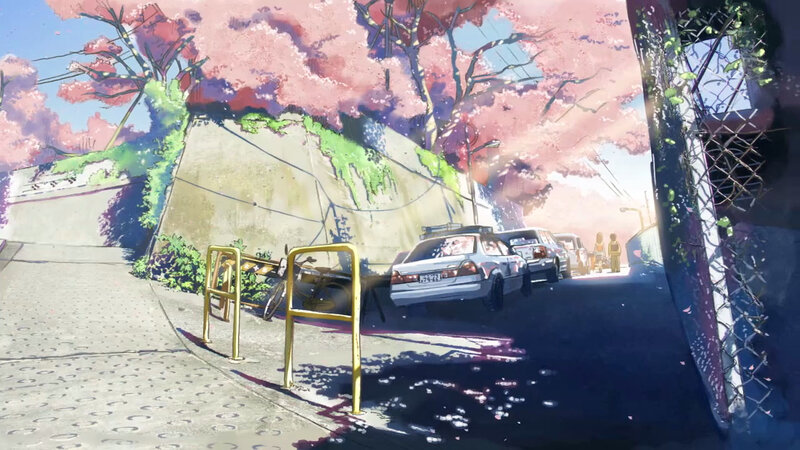 Cherry blossoms in a quiet alley