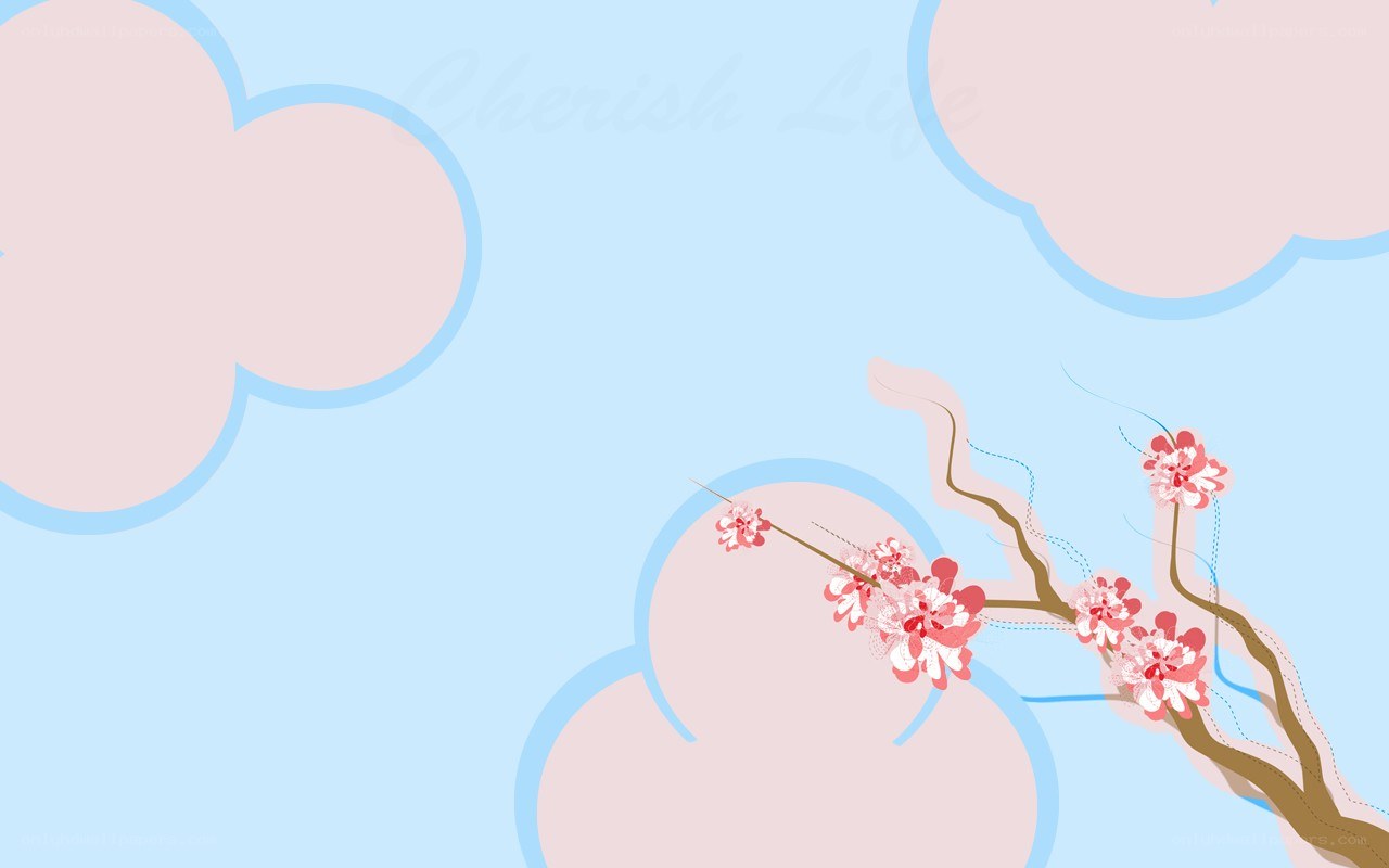 cherry blossoms in the sky