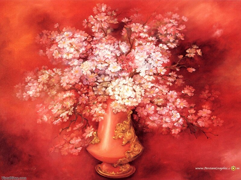 Cherry Blossoms in Vase