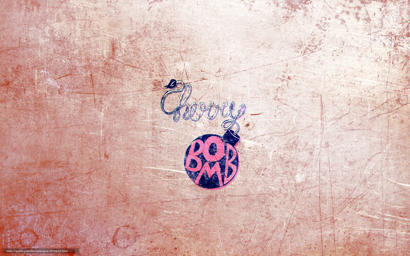 Cherry Bomb logo on textured background