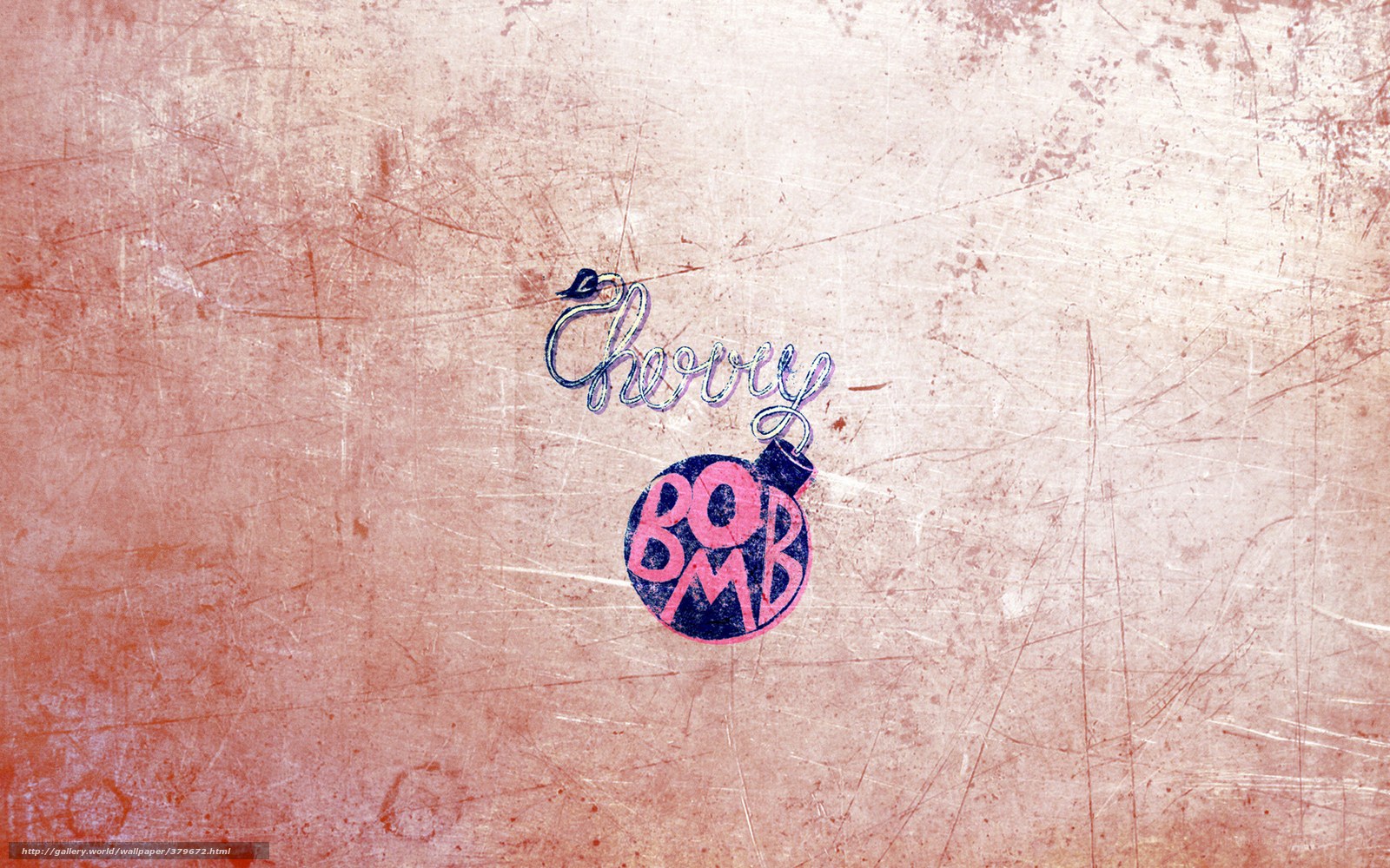 Cherry Bomb logo on textured background
