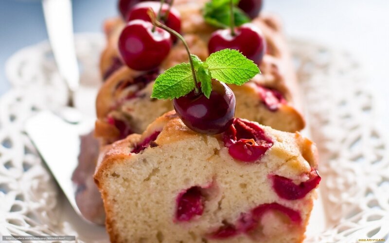 Cherry Cake Loaf — White