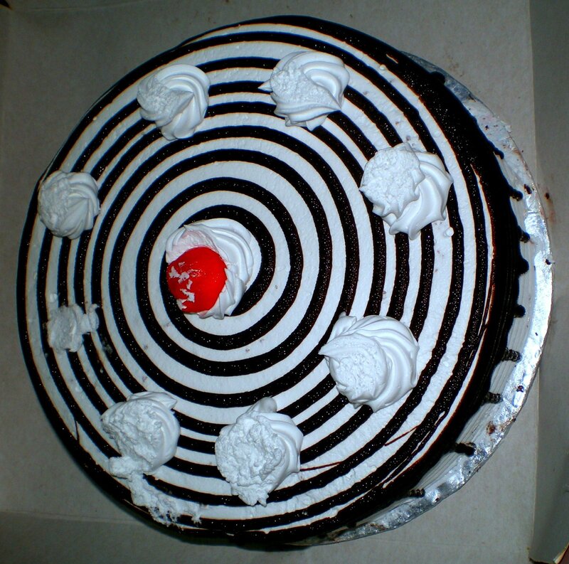 Cherry Cake with Swirls