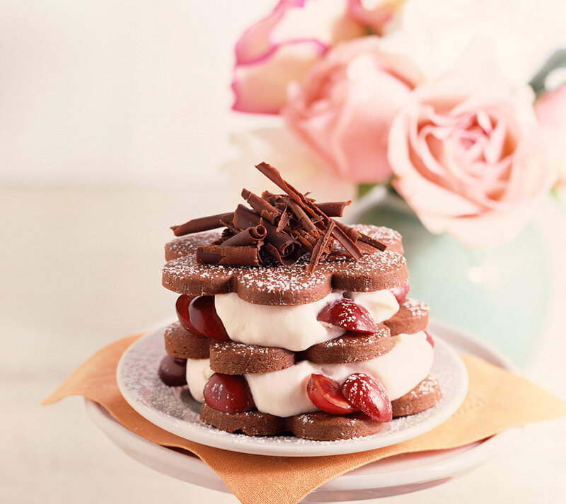 Cherry Chocolate Dessert — White