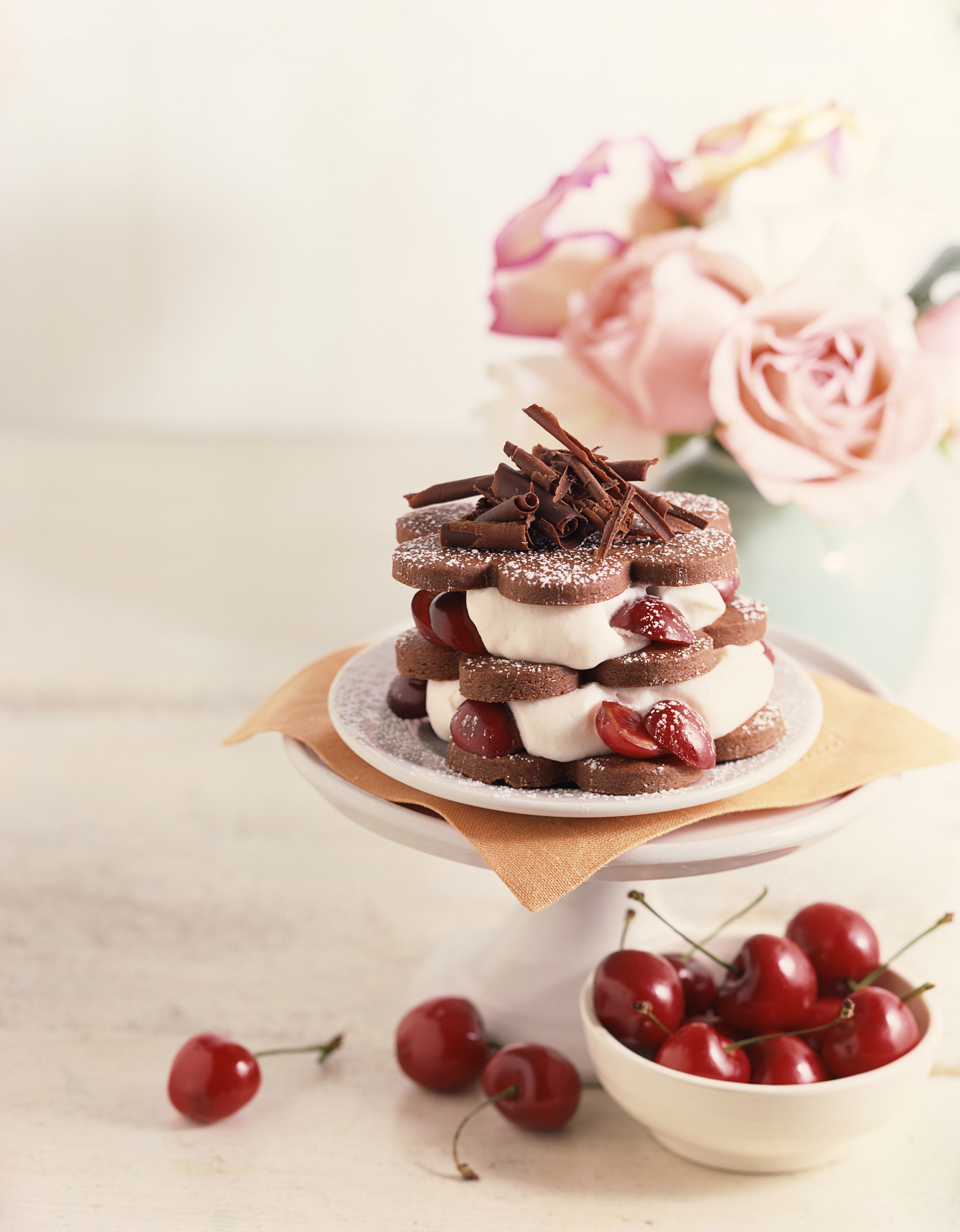 Cherry chocolate dessert