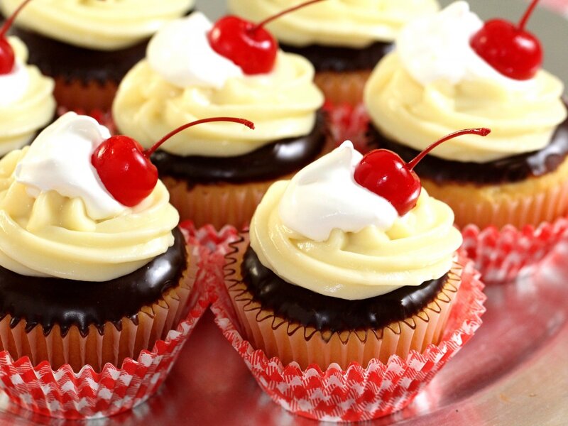 Cherry Cupcakes — Red