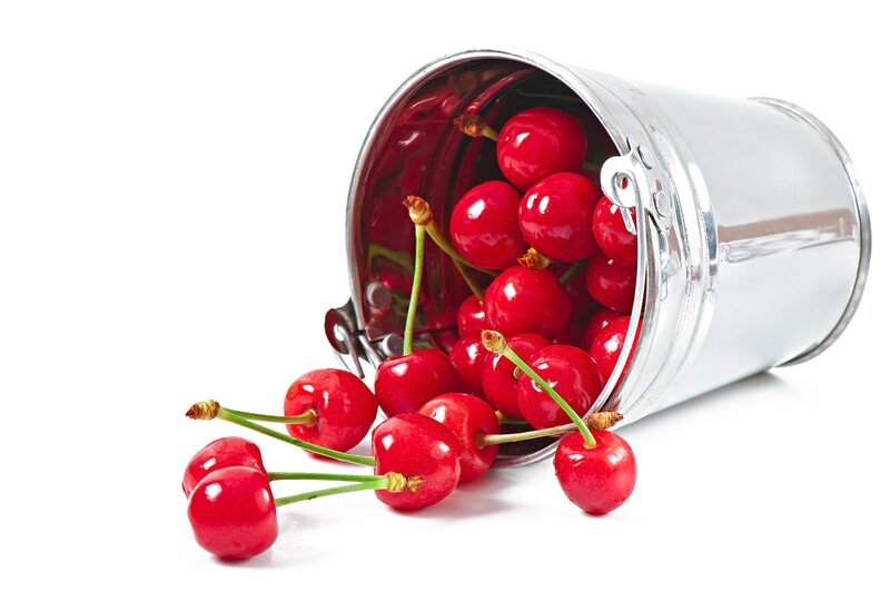 Cherry-filled Bucket