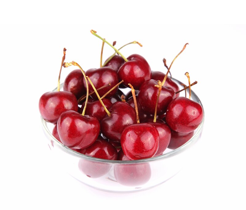 Cherry Fruit in Bowl — Red, Neutral