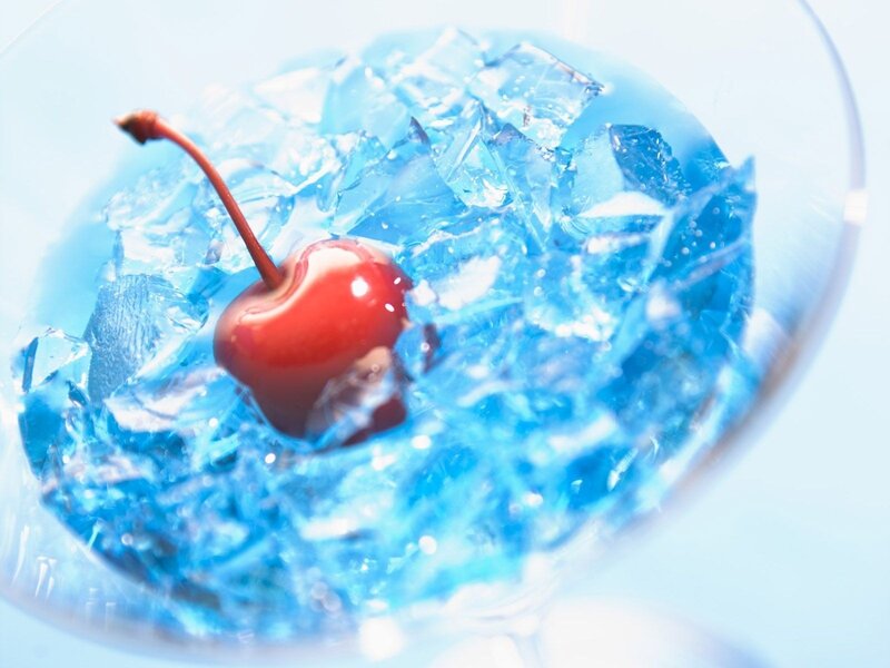 Cherry in Blue Drink