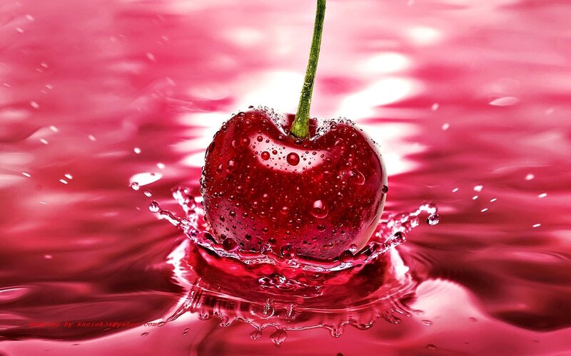 Cherry in Red Liquid — Dramatic