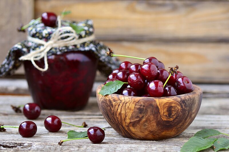 Cherry Jam and Cherries