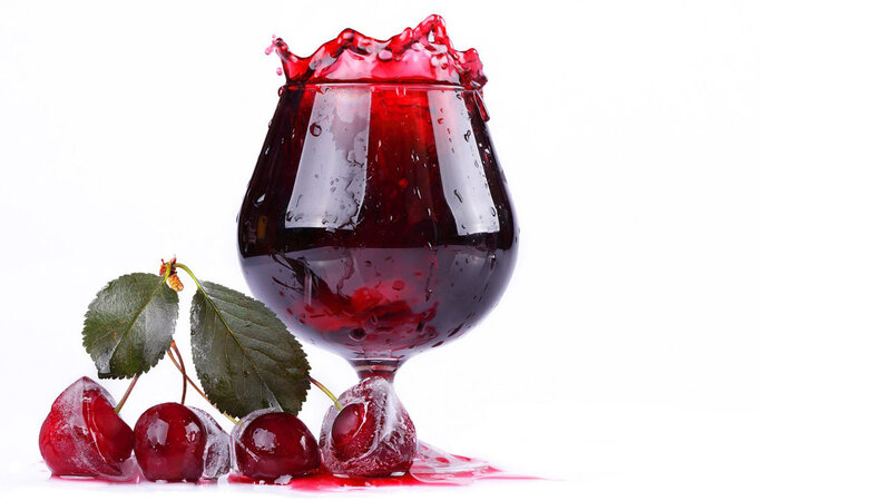 Cherry Juice in Glass