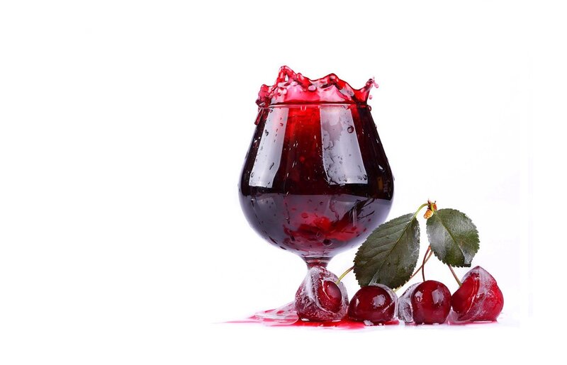 Cherry Juice Splash — Red, Dynamic