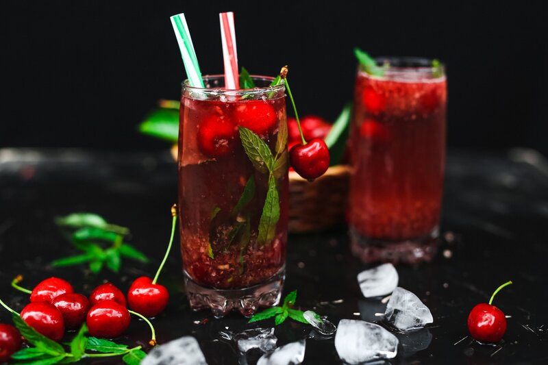 Cherry Mojito Drinks